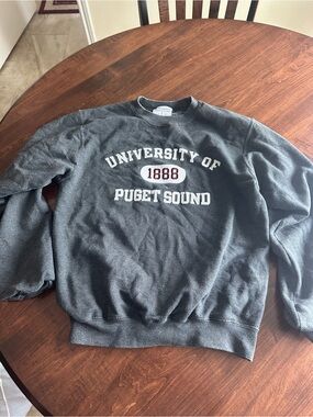 University of Puget Sound 1888 Charcoal Crewneck Sweatshirt
